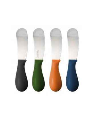 Set 4 cutite pentru unt, diverse culori - NERTHUS